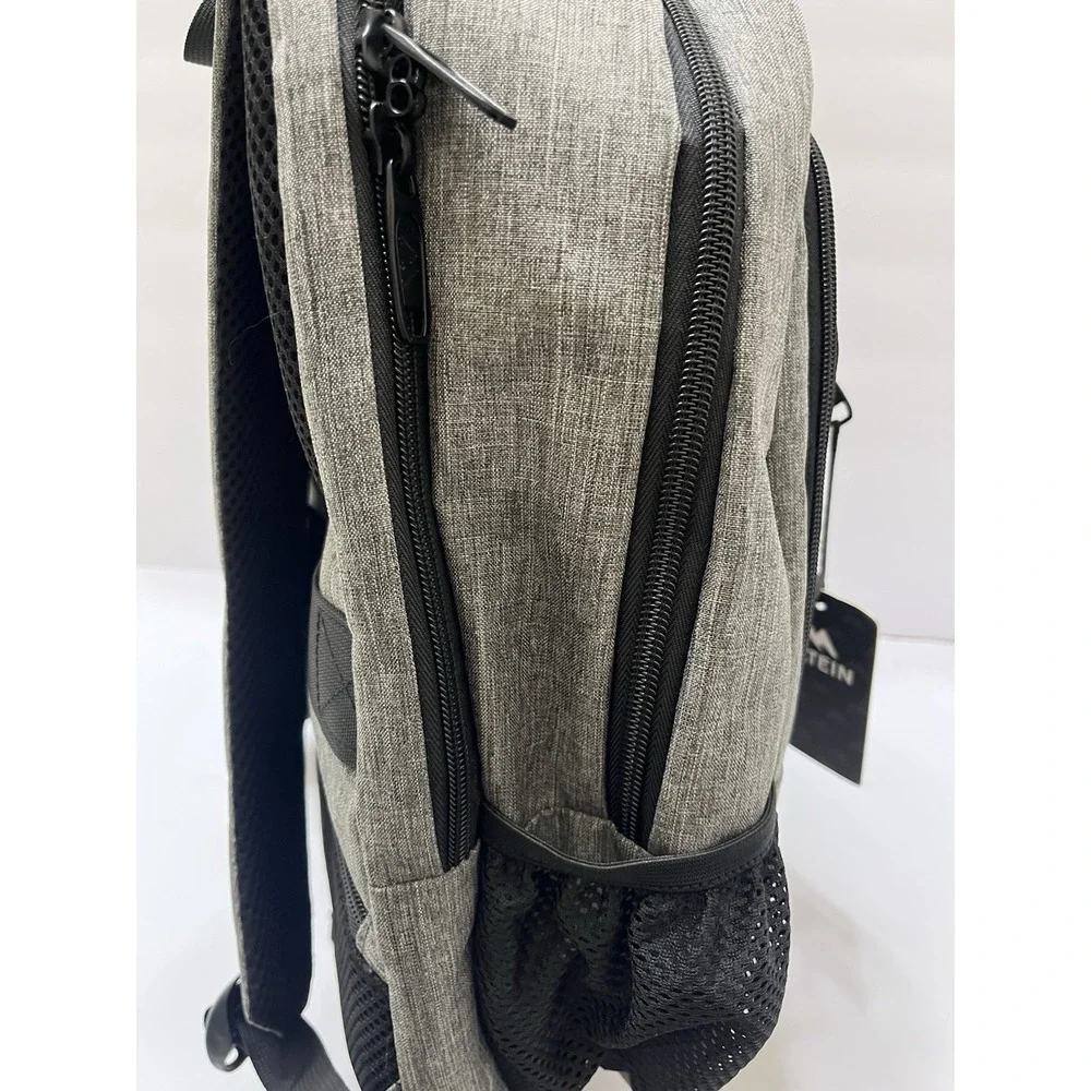 Matein Travel Laptop Backpack Gray Polyester USB Port New Lifetime Warranty